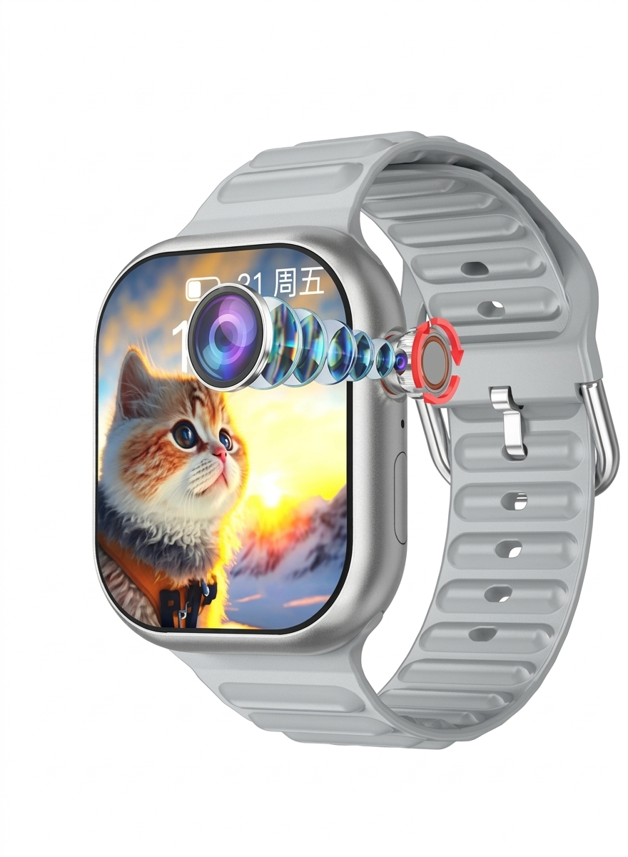 Galaxy C95 Ultra Watch ( 5G SIM +12 MP Camera) 2 Strap Free In Box🎁