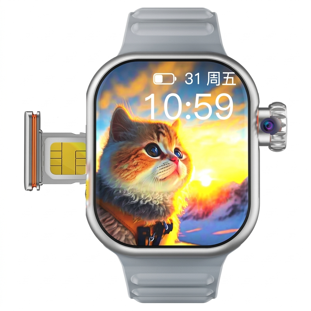 Galaxy C95 Ultra Watch ( 5G SIM +12 MP Camera) 2 Strap Free In Box🎁