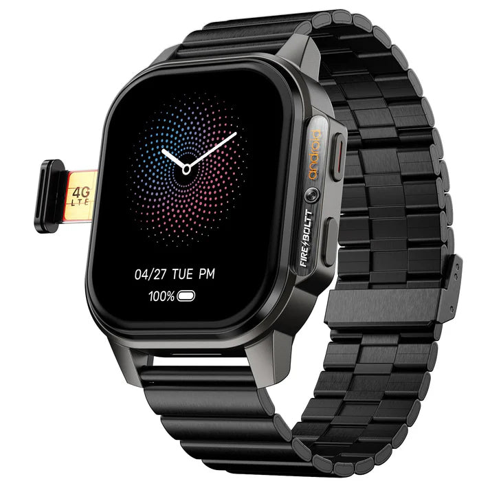 Fire-Boltt (5G SIM) Smartwatch | All-in-One Android & IOS|  4/64GB (FREE STRAP🎁)
